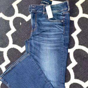 AE artist flare jeans have been washed but brand new